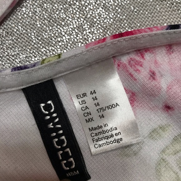 Divided H&M floral dress 14 multiple colors u - Picture 4 of 5